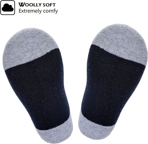 HIGHCAMP 2 Pairs Kids Merino Wool Ski Snowboard Socks Boy Girl Toddler Winter Snow Socks in Saudi Arabia