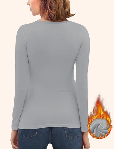 Women's Long Sleeve Thermal Underwear Lightweight Compression Baselayer Shirt Women Clothing Premium Comfort Winter Tops in Saudi Arabia