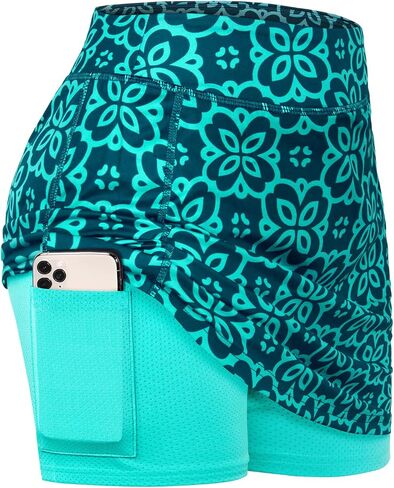 BLEVONH Womens Summer Tennis Skirts with Shorts Underneath, Pickleball, Athletic, Workout and Golf Skorts with Pockets in Kuwait