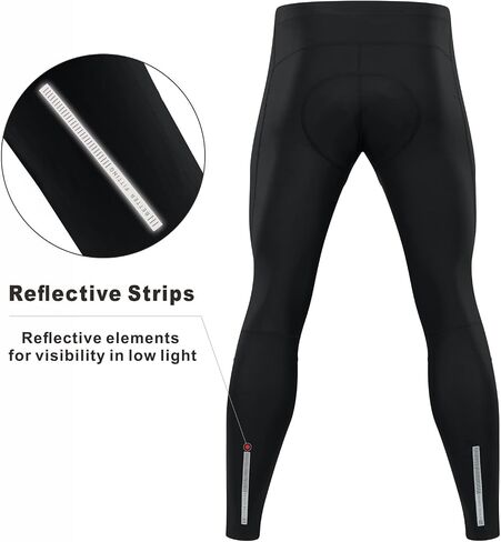Przewalski Men's Cycling Pants 4D Padded Bike Bicycle Biking Tights Long MTB Leggings in Kuwait