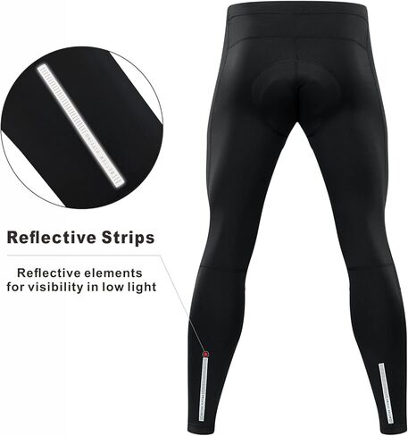 Przewalski Men's Cycling Pants 4D Padded Bike Bicycle Biking Tights Long MTB Leggings in Kuwait