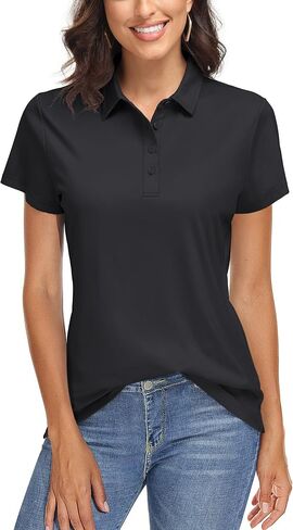 TACVASEN Women's Golf Polo Shirts Short Sleeve UPF 50+ Sun Protection Golf Shirts for Women Quick Dry Collared Polos in Saudi Arabia
