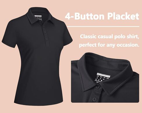 TACVASEN Women's Golf Polo Shirts Short Sleeve UPF 50+ Sun Protection Golf Shirts for Women Quick Dry Collared Polos in Saudi Arabia