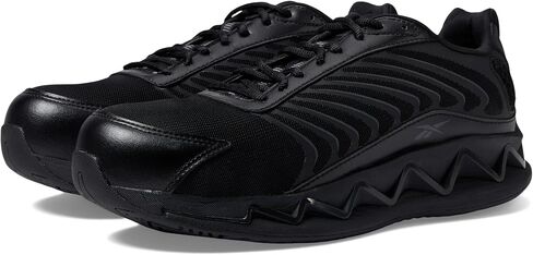 حذاء ريبوك وورك الرجالي RB3220 Zig Elusion Heritage Work Construction Shoe أسود آمن، مقاس 4 واسع in Saudi Arabia
