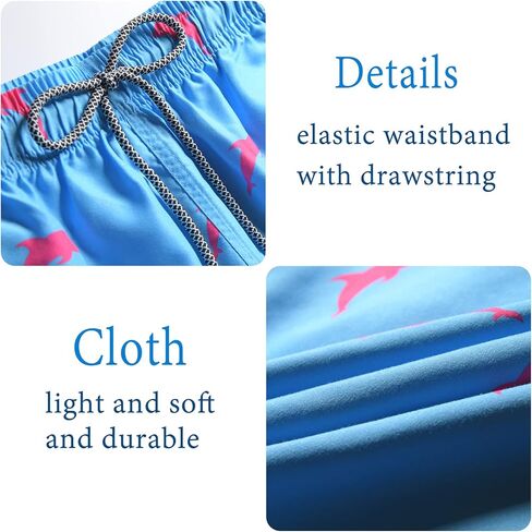 Biwisy Mens Swim Trunks Quick Dry Swim Shorts with Mesh Lining Funny Beach Shorts in Kuwait