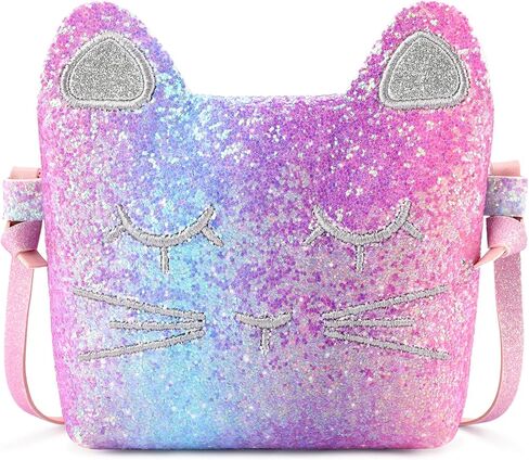 mibasies Kids Cat Purse for Little Girls Toddlers Wallet Crossbody Bag 2 Year Old Girl Gifts in Saudi Arabia