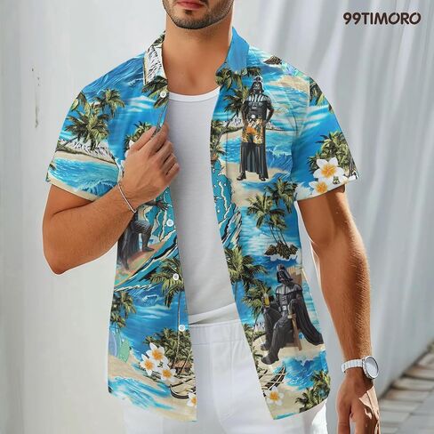 Warship Hawaiian Shirt, Wars Movie Button Shirt, Battle Spaceship Short Sleeve Shirt, Birthday Gifts in Saudi Arabia