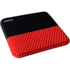 Gel Seat Cushion, Double Thick Egg Gel Cushion for Pressure Pain Relief, Breathable Wheelchair Cushion Chair Pads for Car Seat Office Chair (16x14x1.65inch)