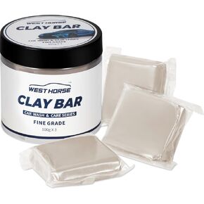 Clay Bar 3 Pack 300g(3x100g) Car Detailing Magic Clay Bars, Auto Clean Wash Bars, Deeply Cleanse The Paint Surface (Medium)