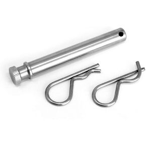 LFPartS 1/2 Inches Diameter Stainless Steel Trailer Hitch Pin Keeper Grip Clip Kit Fits 1.25" Receiver