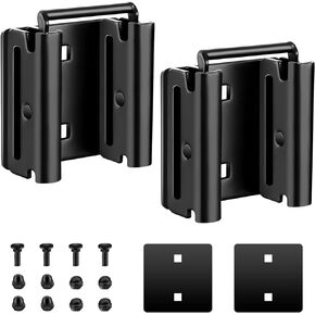 2 Pack E-Track Connector| E-Track Double Fittings for E Track Accessories for Enclosed|E-Track Tie-Down System for Secure Motorcycles, Cargo Loads, Bikes in Trailers, Pickups, Vans, Trucks