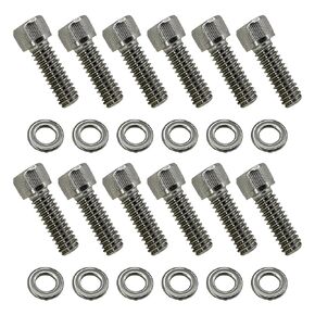 SBF Stainless Steel Valve Cover Bolt Kit Replacement for Ford Small Block - 260, 289, 302, 351W, 5.0L