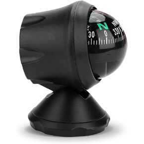 Keenso Compass, Adjustable Boat Compass Dash Compass for Car Precise Navigation Car Dashboard Compass for Boat Vehicle Caravan