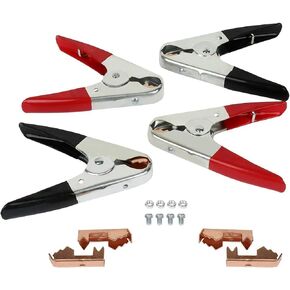4PCS - Heavy Duty Jumper Starter Booster Cable Car Battery Charger Clamp