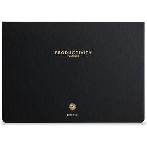 Intelligent Change - Daily Desk Pad, 3-Month Productivity Planner, Tear-Out Deskpad for to-Do List, Productivity Tools for Time Management and Mindfulness, A4 Size, Black in Kuwait