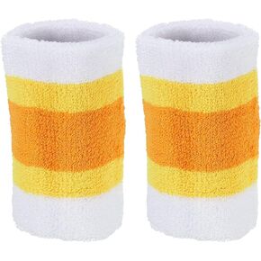 PATIKIL Sports Wristbands Athletic Terry Cloth Absorbent Wrist Sweatband for Tennis Basketball Working Out Running