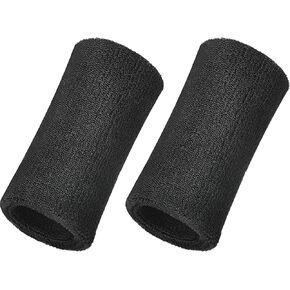 Willbond 6 Inch Wrist Sweatband Sport Wristbands Elastic Athletic Wrist Bands for Sports 2 Pieces in Kuwait