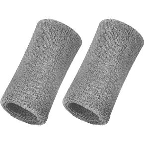 Willbond 6 Inch Wrist Sweatband Sport Wristbands Elastic Athletic Wrist Bands for Sports 2 Pieces