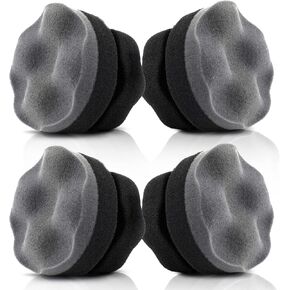 Yesland Tire Dressing Applicator, 4 Pack Tire Shine Applicator Dressing Pad - Hex Grip Design Car Cleaning Supplies - Durable & Reusable Tire Foam for Tire Detailing