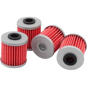 Pack of 4 Oil Filter for Kawasaki KX250 KX250F KX450F for Suzuki RMX450Z RMZ250 RMZ450 Beta EVO 250 300