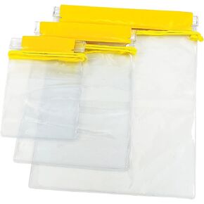 حقائب ميتوري شفافة مقاومة للماء وحقائب جافة للكاميرا وخرائط الهاتف المحمول وحامل مستندات الكاياك، 3 قطع من البلاستيك المقاوم للماء وحقيبة مستندات وحقائب أدوات للسفر وركوب القوارب والسباحة (أسود) in Kuwait