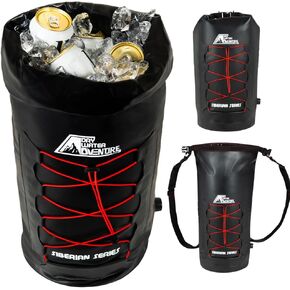 Dry Water Adventure - Marine Grade Waterproof Backpack Insulated Cooler Bag - Camping, Diving, Kayaking, Boating, Beach, Travel, Picnic, Food and Beverage, Siberian Series (20 Liter/5.3 Gallon)