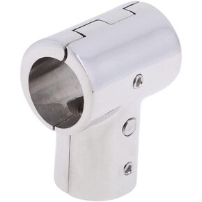 316 Stainless Steel Boat Marine Handrail 90 Degree T/Tee Fitting Rail Connector Split for 1 inch 25mm Tube