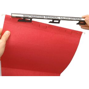 Ultimate Office MagniFile Insertable Hanging File Folder Tabs. Indexes That Double The Size of Your File Titles to Find Files Fast! (Set of 10), Assorted
