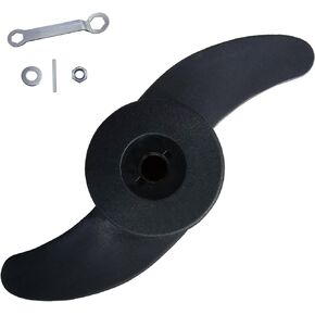 Boat Propeller for Brushless and brushed Electric Trolling Motor,Engine Replacement Propeller (3 Blade, Black)