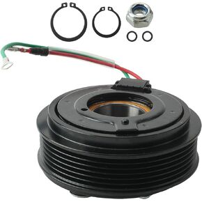 AUTOKAY AC Compressor Clutch Kit with Pulley Coil Plate for Civic 4 Cyl 1.7L 2001-2005 38810-PLM-A11