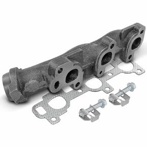 A-Premium Left Exhaust Manifold Kit W/Gasket, Bolts, Nuts [DOHC SOHC 6Cyl 3.6L 3.7L] Compatible with Dodge Ram 1500 Dakota 04-10, Durango 04-09 & Mitsubishi Raider 06-09 & Ram 1500 11-16, Dakota 2011