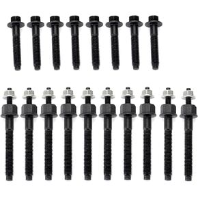 Exhaust Manifold Bolts & Studs Hardware Kit set Compatible for 2009-2020 Chrysler Dodge Ram 5.7L V8 Engines. Complete set Left + Right