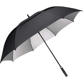 G4Free 54/62/68 Inch Extra Large Windproof Golf Umbrella UV Protection Automatic Open Double Canopy Vented Sun Rain Umbrella Oversize Stick Umbrellas