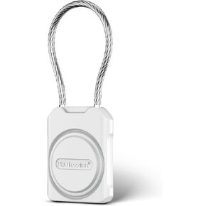PROfezzion Secure AirTag Holder with Metal Wire Cable for Luggage, IPX8 Waterproof Hard Shell Hidden Air Tag Case with Allen Key Locking System for Travel Suitcase, Backpack, Keys, Pets & More