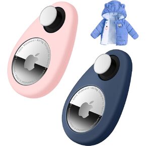 حامل Airtag للأطفال الرضع والأطفال الصغار المخفيين، علبة تعقب GPS، حافظة من السيليكون مضادة للإزالة مع دبابيس أمان، مناسبة للأطفال وكبار السن والحيوانات الأليفة وحقيبة الظهر والأمتعة (أزرق، وردي) in Kuwait