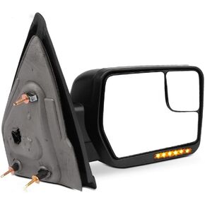 SCITOO Driver Side Mirror fit 2004-2014 for Ford for F150 Left Rear View Mirror with Power Heated Turn Signal Puddle Light Manual Folding