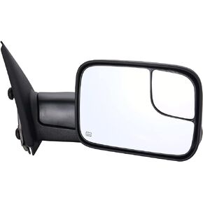 Towing Mirrors Replacement Fit for 02-08 DodgeRam 1500 for 03-09 Dodge Ram 2500 3500 Pickup Truck Power Heated Tow Folding Side View Mirror Passenger Side