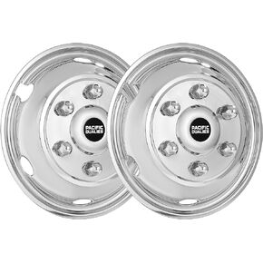 Pacific Dualies 45-2960 19.5" Stainless Steel Wheel Simulator Front Tag-Axle Kit for2014 - Earlier Isuzu Chevy GMC FRR/NPR/NQR/FSR/W4/W4500/W6500