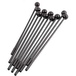 Azure Zone, 10 Pack Solid Plastic Bell Mallets Percussion Sticks Hammer Drum Sticks Mallets for Energy Chime Xylo Phone Wood Block Bells 11 Inch Black