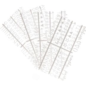 Veskaoty 1/2 Inch Letters for Felt Letter Boards,362 Pcs Including Small Letters,Numbers,Symbols,Cursive Words for Changeable Plastic Message Boards (White)