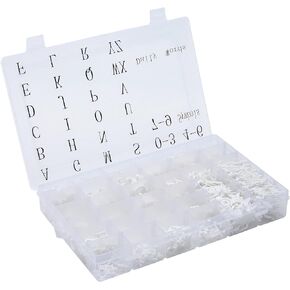 3/4 Inch Letters for Felt Letter Board, Pre-Cut 715 Pieces Including Letters,Numbers,Symbols,Daily Words with Sorting Tray for Changeable Plastic Letter Board