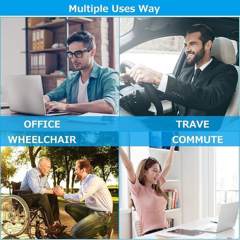 وسادة مقعد جل، وسادة مقعد جل مزدوجة سميكة كبيرة، وسادة مقعد جل بتصميم قرص العسل لتخفيف الضغط آلام الظهر in Kuwait