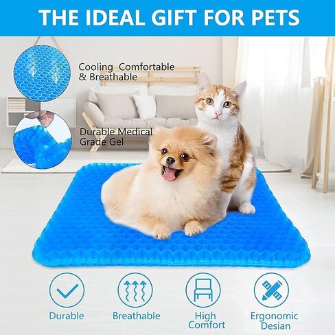 وسادة مقعد جل، وسادة مقعد جل مزدوجة سميكة كبيرة، وسادة مقعد جل بتصميم قرص العسل لتخفيف الضغط آلام الظهر in Kuwait