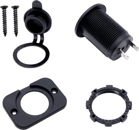 HiSport 12V Cigarette Lighter Socket-2 PCs Car Marine Motorcycle ATV RV Lighter Power Outlet Socket Replacement 12 Volt Waterproof Plug in Saudi Arabia