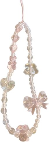 Y2K Phone Charms Cute Aesthetic Cell Phone Charm Strap Pink Kawaii Strawberry Butterfly Star Phone Chain Lanyard Accessories for Phone Bag Keychain Camera Pendants Decor in Saudi Arabia
