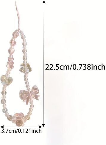 Y2K Phone Charms Cute Aesthetic Cell Phone Charm Strap Pink Kawaii Strawberry Butterfly Star Phone Chain Lanyard Accessories for Phone Bag Keychain Camera Pendants Decor in Saudi Arabia