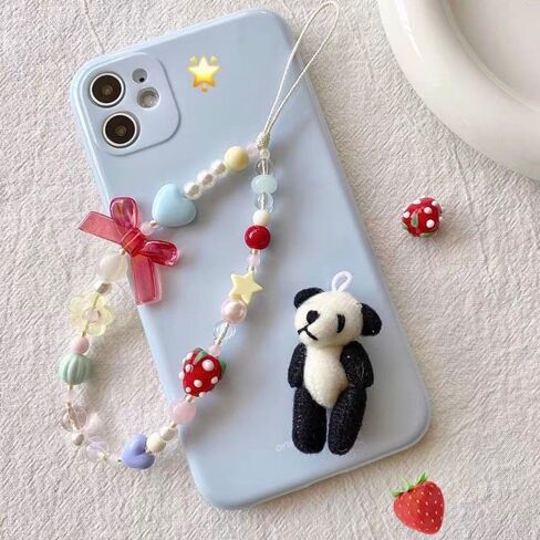 Y2K Phone Charms Cute Aesthetic Cell Phone Charm Strap Pink Kawaii Strawberry Butterfly Star Phone Chain Lanyard Accessories for Phone Bag Keychain Camera Pendants Decor in Saudi Arabia