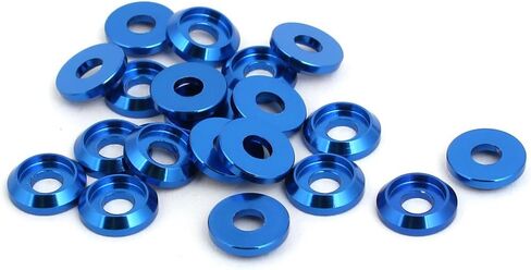 uxcell M3 Aluminum Alloy Bumper Engine Dress Up Washer Red 20pcs in Saudi Arabia