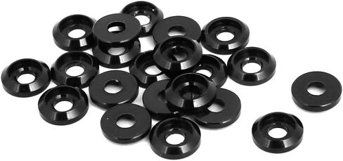uxcell M3 Aluminum Alloy Bumper Engine Dress Up Washer Red 20pcs in Saudi Arabia