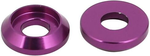 uxcell M3 Aluminum Alloy Bumper Engine Dress Up Washer Red 20pcs in Saudi Arabia